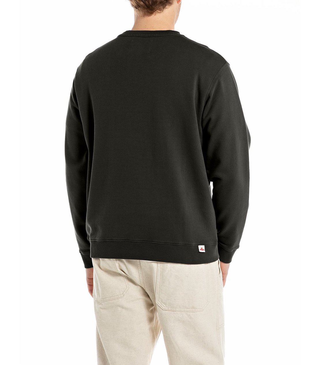 レタリング刺しゅうコットンフリース 詳細画像 ブラック 2